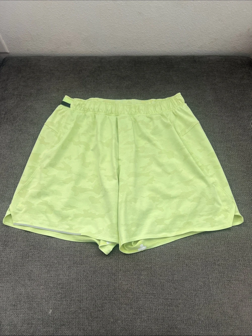 lululemon athletica Neon Lime Athletic Shorts